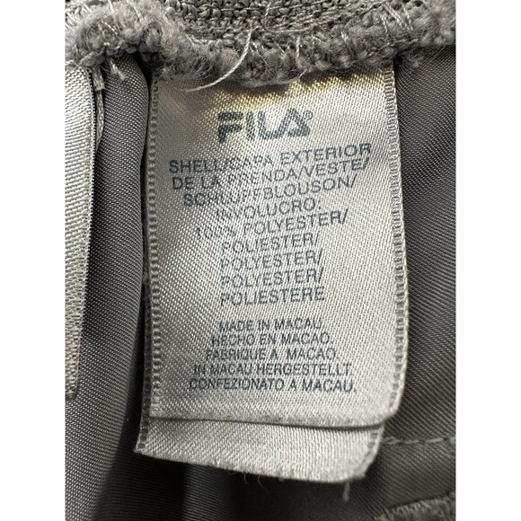 Fila athletic running workout Cargo Straight leg Capri Medium silver grey rare - Picture 10 of 11